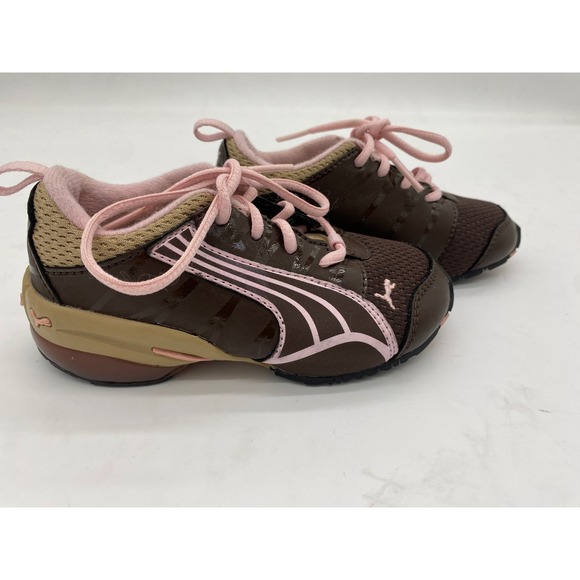 Puma Other - Puma Cell Kinder-Fit Toddler Girls Sneakers Brown Pink Size 7 US